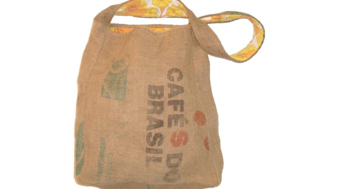 Tasche - Upcycling Kaffeesack mit Bettbezug